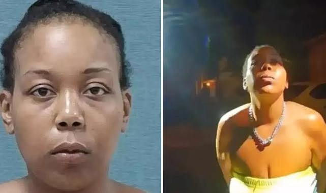 Kediyi öldürüp yiyen kadının tutuklanma anları kamerada