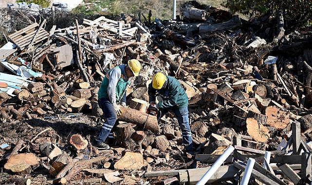 KUŞADASI’NDA AĞAÇ ATIKLARI İHTİYAÇ SAHİPLERİ İÇİN YAKACAĞA DÖNÜŞÜYOR