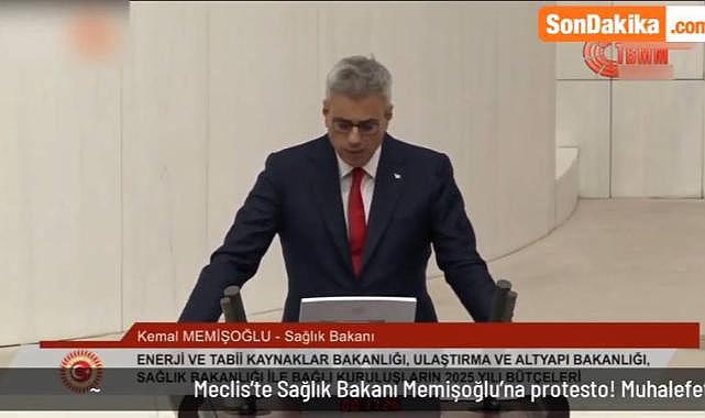 Meclis&#039;te Sağlık Bakanı Memişoğlu&#039;na protesto! Muhalefet sıralarından &#039;istifa&#039; sesleri yükseldi