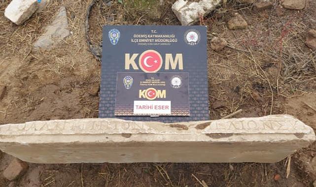 Ödemiş&#039;te tarihi eser operasyonu: 3 kişiye gözaltı