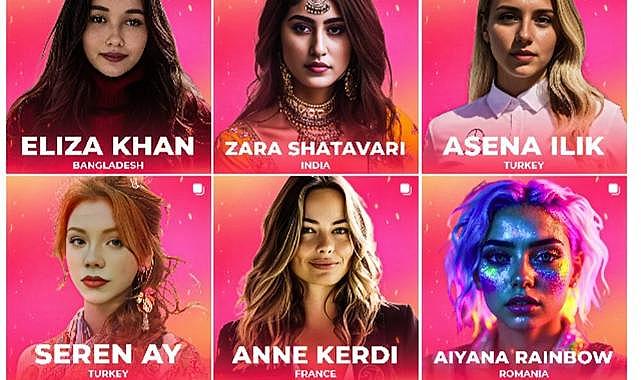 Yapay zeka güzellik yarışması (Miss AI) adayları açıklandı: Listede iki Türk var
