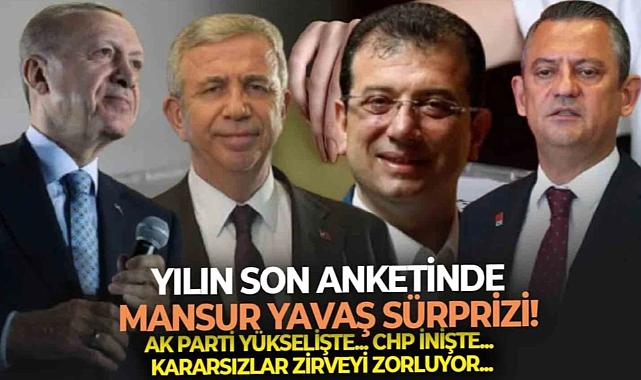Yılın son araştırmasında Mansur Yavaş sürprizi! AK Parti yükselişte, CHP inişte, kararsızlar zirveyi zorluyor
