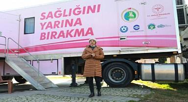 Başkan Ceritoğlu Sengel’den gezici sağlık tırına farkındalık ziyareti