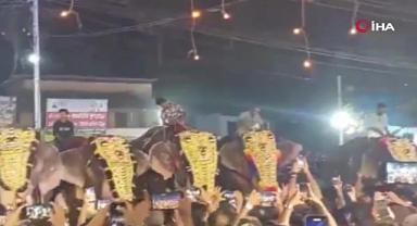 Hindistan’daki festivalde insanlara fil saldırdı: 17 yaralı