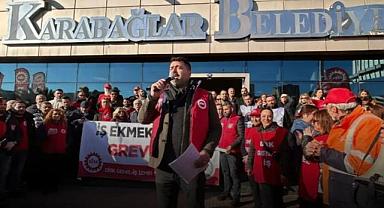 Karabağlar'da grev kapıya dayandı: "Başkan masaya gelmezse greve gidiyoruz!"