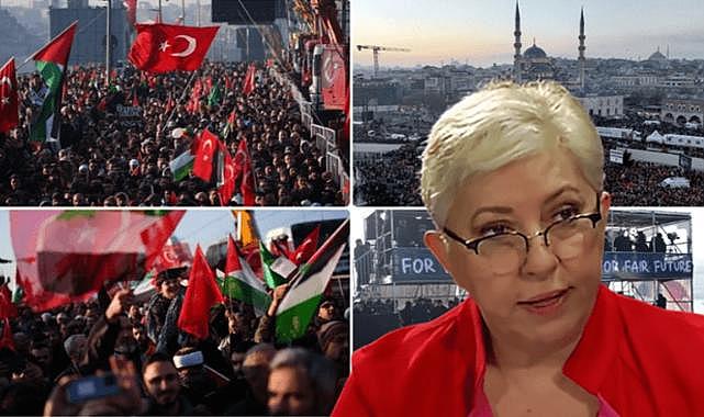 Prof. Nesrin Nas&#039;tan Filistin mitingini düzenleyenlere sitem: İnsan Ayasofya&#039;yı kim kurtardı diye düşünmez mi?