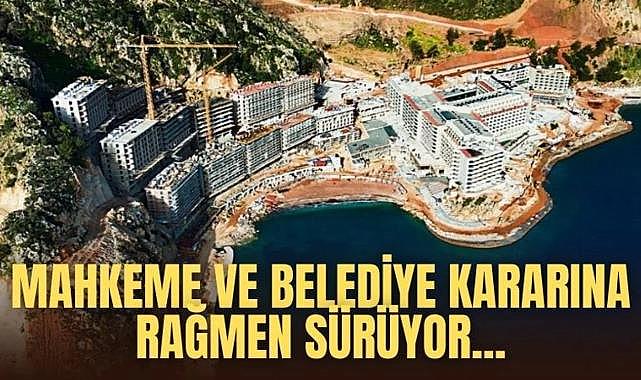 Sinpaş A.Ş inşaat çalışmaları, mahkeme ve belediye kararlarına rağmen sürüyor...