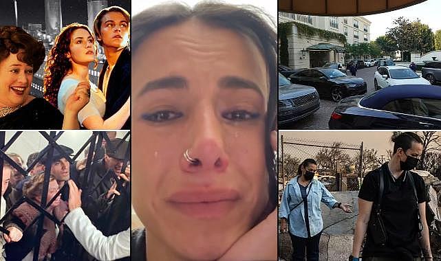 Titanik sahnesi gibi! Ünlüler lüks oteller için mücadele ederken Los Angeles halkı alevlerin içinde kaldı