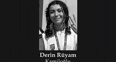 Trafik kazasında ölen eskrim sporcusu Derin Rüyam'ın cenazesi İzmir'de defnedildi