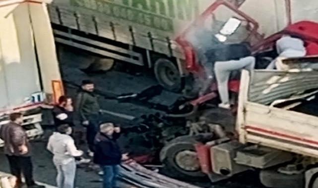 Turgutlu’da 4 TIR birbirine girdi: Çok sayıda yaralı var