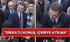 Yaşlı kadından İmamoğlu&#039;na uyarı: Dikkatli konuş içeriye atılma