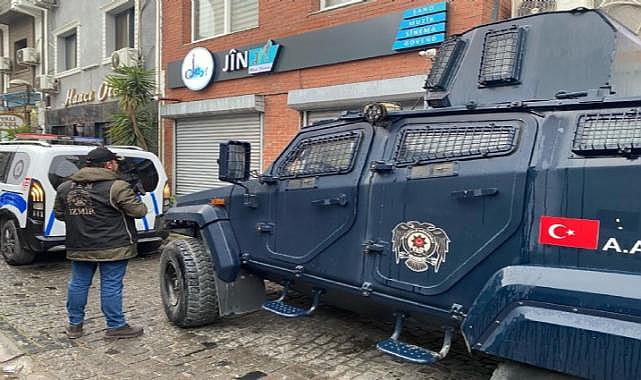 İzmir&#039;de HDK eş sözcüsünün de aralarında bulunduğu 7 şüpheli gözaltında