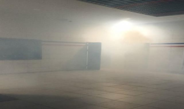 Balçova Metro&#039;da yangın paniği