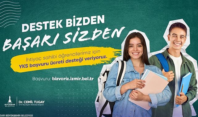 İzmir Büyükşehir Belediyesi’nden öğrencilere YKS ücreti desteği