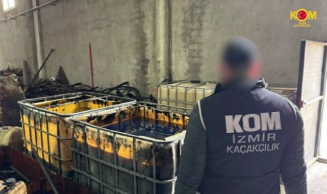 İzmir&#039;de kaçak akaryakıt operasyonu