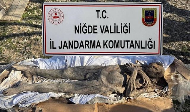 Niğde&#039;de mumya operasyonu: 6 gözaltı