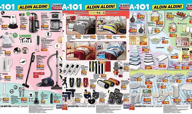 A101&#039;e piknik sepeti geliyor: 15 Mayıs Perşembe A101 Aktüel Aldın Aldın kataloğu açıklandı