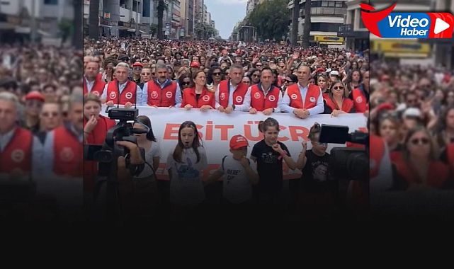 Binlerce Büyükşehir işçisi yürüdü... Dev pankartı işçi çocukları taşıdı