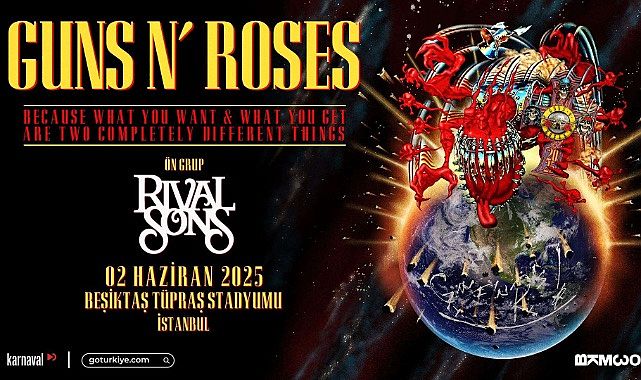 Guns N&#039; Roses efsanesini canlı canlı dinlemek için sayılı günler kaldı!