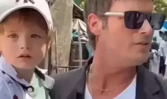 Kıvanç Tatlıtuğ oğlu Kurt Efe&#039;yle festivale katıldı! Görenler aynı şeyi söyledi! &#039;Babasının kopyası&#039;