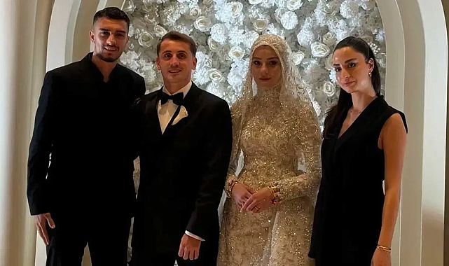 Milli futbolcu Kerem Aktürkoğlu evlendi