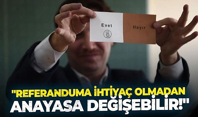 Tanju Özcan&#039;dan muhalefete korkutan çağrı: &quot;Referandum olmadan anayasa değişebilir!&quot;