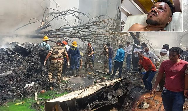 Hindistan’daki uçak kazasında 1 kişi mucizevi şekilde kurtuldu