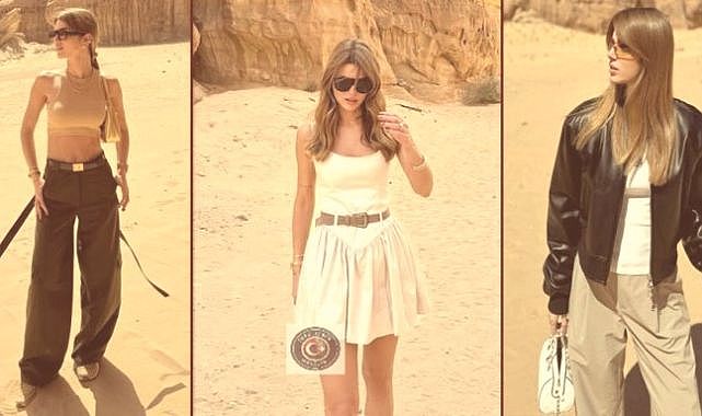 Nazlı Sabancı’dan çölde stil şovu!