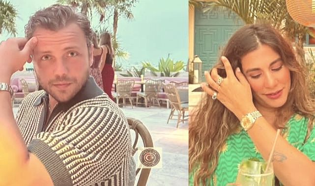 Ünlü çift Amerika’da yıl dönümünü kutladı! Tolga Sarıtaş baba olmak için gün sayıyor.