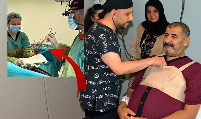 7 saatlik ameliyatta kalbinden dev kitle çıkarıldı