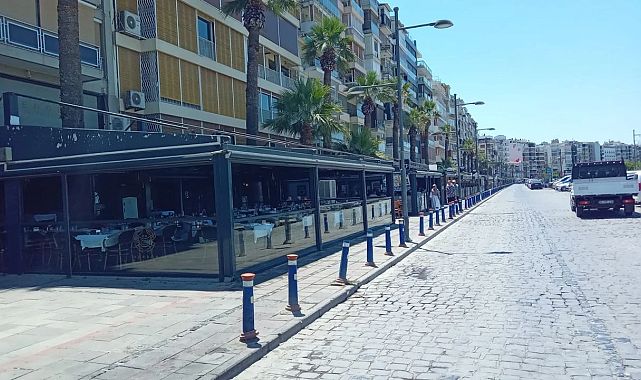 Alsancak’ta esnafın tente cezası sorunu büyüyor