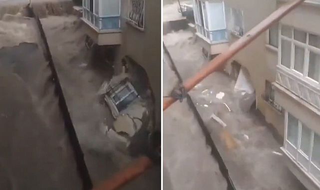 Ankara’da Sel Evin Duvarını Yıktı: 3 Kişi Kurtarıldı