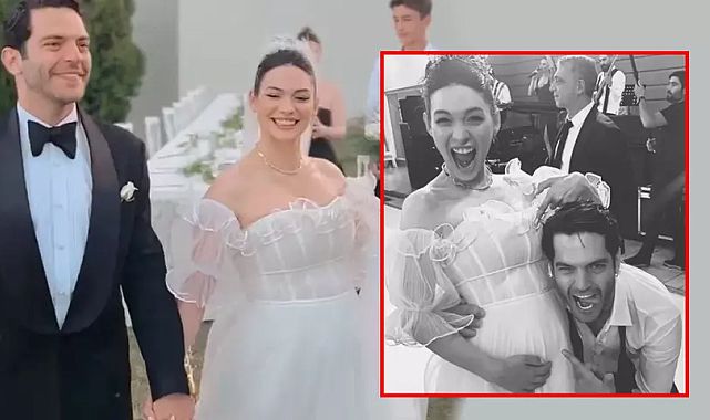 Beste Kökdemir evlendiği gün hamileliğini duyurdu