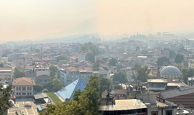 Bilecik Yangını Dumanı Bursa’yı Kapladı, Belediyeden Uyarı