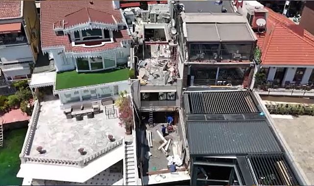 Boğaz hattındaki kaçak yapılar tek tek yıkılıyor