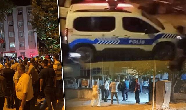 Bursa’da 03 plakalı şüpheli gözaltında, halk polis önünde