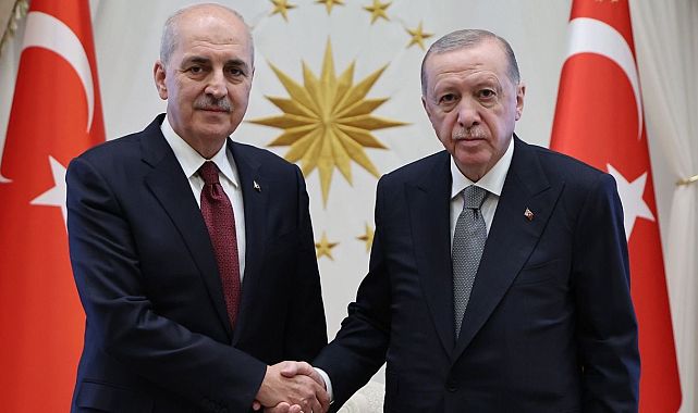 Cumhurbaşkanı Erdoğan, TBMM Başkanı Kurtulmuş’u kabul etti