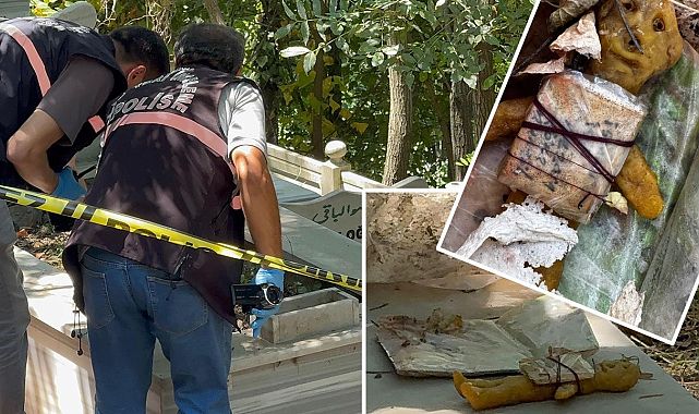Mezarda büyü şüphesi! Bal mumundan bebek bulundu