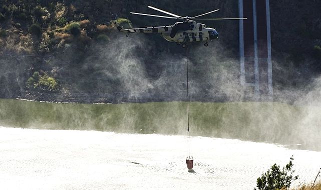 Ödemiş&#039;te orman yangını: Mahalleler boşaltıldı