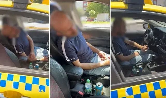Taksi içerisinde uyuşturucu kullandı: Kendinden geçen şoför gözaltına alındı