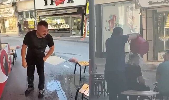 Tokat’ta su şakası sosyal medyayı kırdı geçirdi