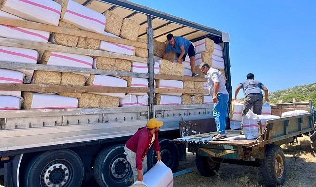 Yangın mağduru üreticiye destek eli Urla’dan