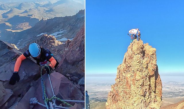Zafer tırmanışı 51. kez Erciyes&#039;te gerçekleşti