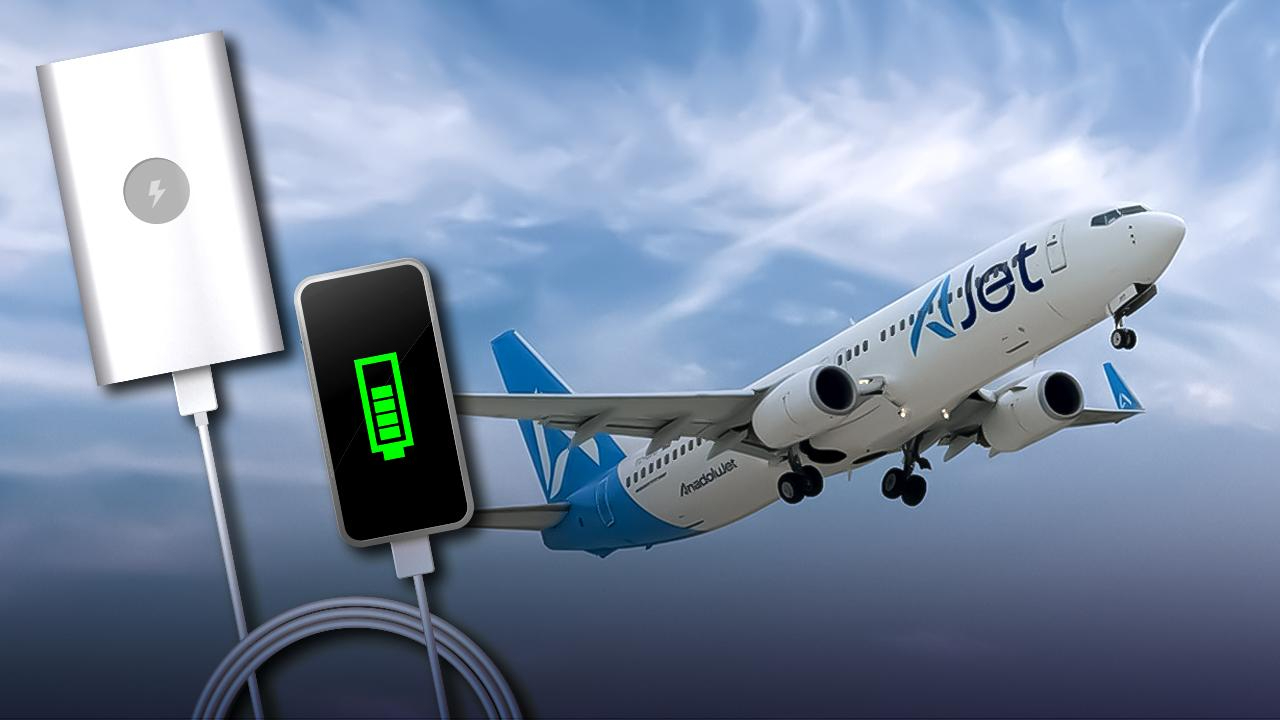 AJet Uçuşlarda Powerbank Kullanımını Yasakladı