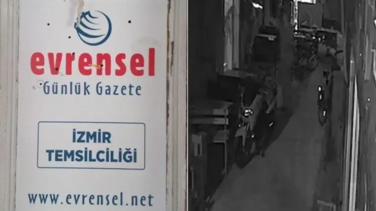 İzmir’de Evrensel Gazetesi’ne Kurşunlu Saldırı