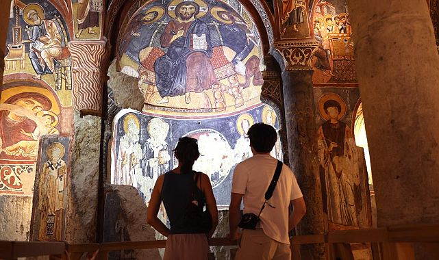 Kapadokya&#039;daki Karanlık Kilise turistlerin gözdesi oldu
