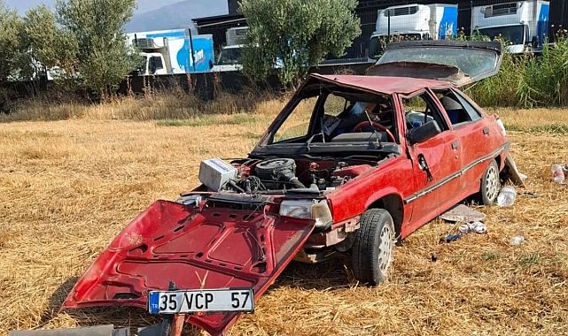 Manisa’da trafik kazası: Sürücü hayatını kaybetti