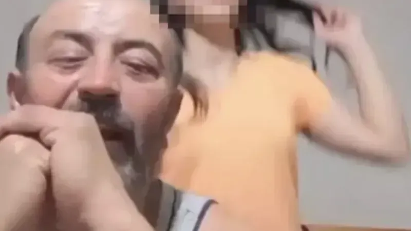 Hatay’da kızını canlı yayında oynatan baba gözaltında