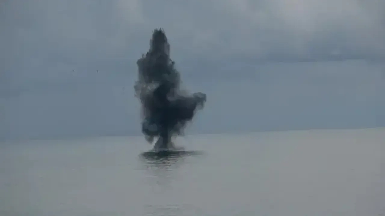 Trabzon’da 300 kiloluk bomba imha edildi