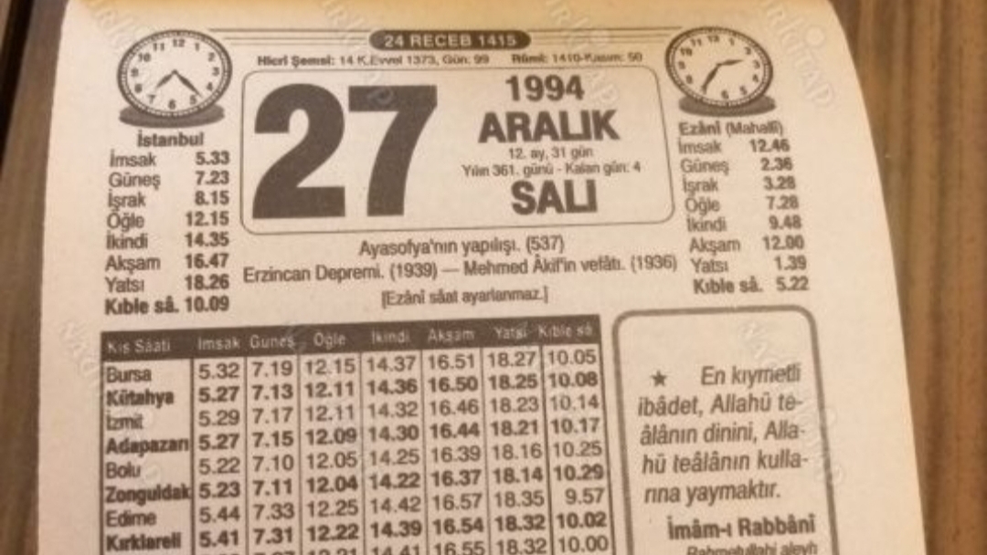 KENDİMİZE SORALIM !